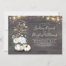 Queda no Casamento outono Russo de Pumpkin Branco