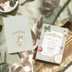 Convites Queda no Chá de fraldas de sábio Whimsical