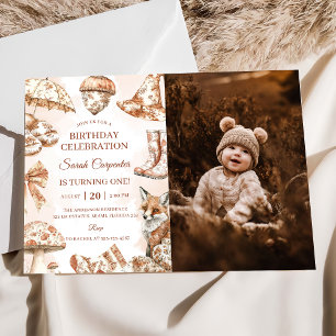 Convites Queda Toile De Jouy Woodland Tema Aniversário Foto