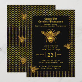 Convites Queen Bee Cornhole Tournaiser
