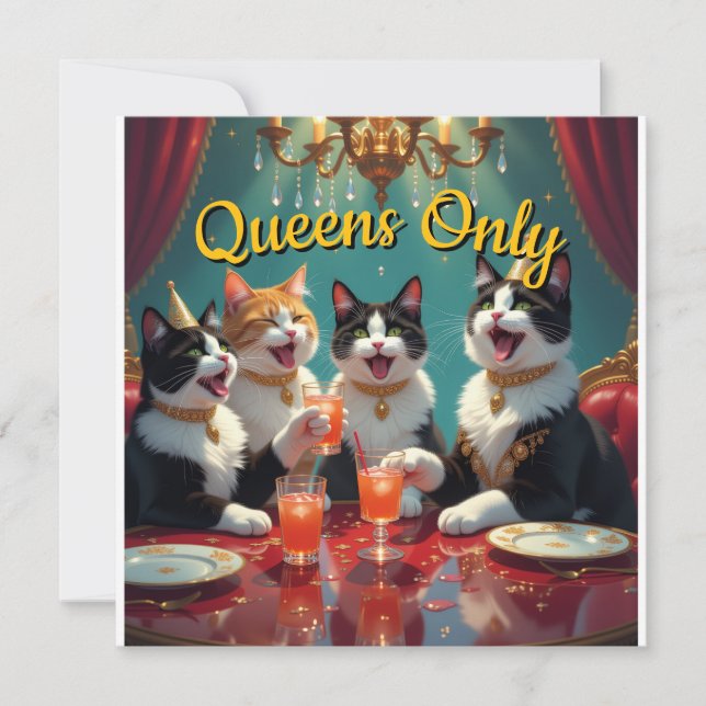 Convites Queens only! (Frente)