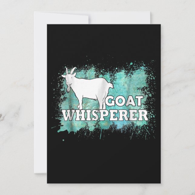 Convites Queijo Whisperer Goats Farmer (Frente)