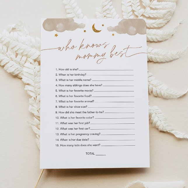 Convites Quem Conhece O Melhor Chá de fraldas Da Estrela De (Criador carregado)