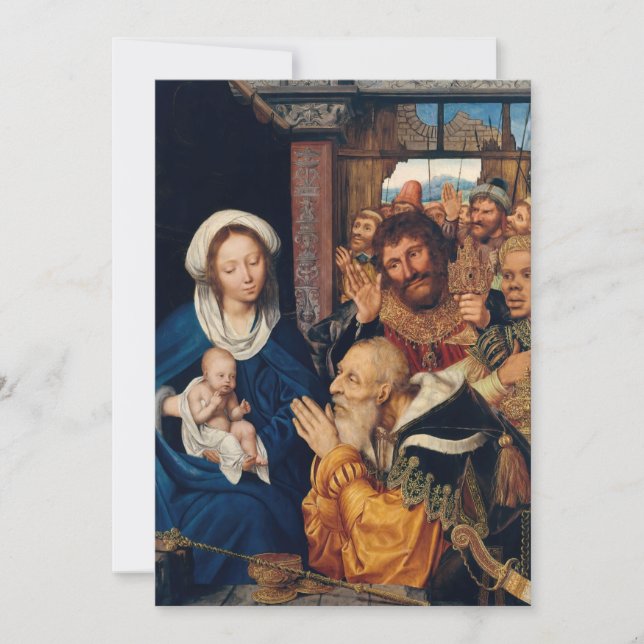 Convites Quentin Matsys - A Adoração dos Magos (Frente)
