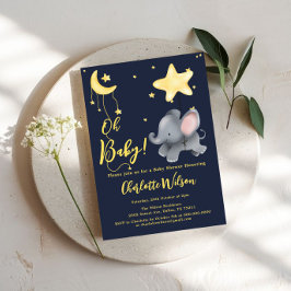 Convites Querida! Chá de fraldas de elefante e balão