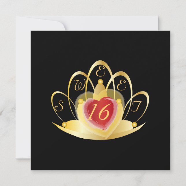 Convites Querida, Doce Dezesseis Convidados. (Frente)