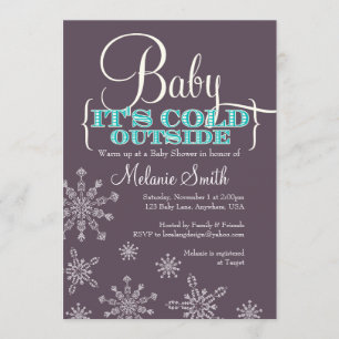 Convites Querida, é frio fora do Chá de fraldas.