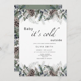 Convites Querida, está frio fora do chá de fraldas de inver