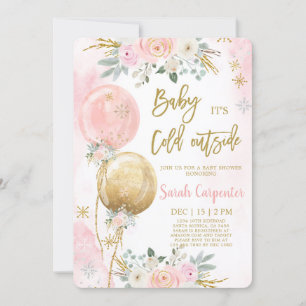 Convites Querida, está frio fora do inverno, menina de nata