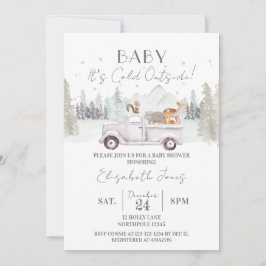 Convites Querida, está frio lá fora, Chá de fraldas de inve