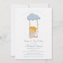 Convites Querido Anjo, Primeiro Aniversário e Batismo