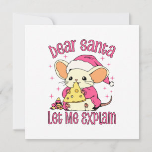 Convites Querido Papai Noel, Deixe-me Explicar