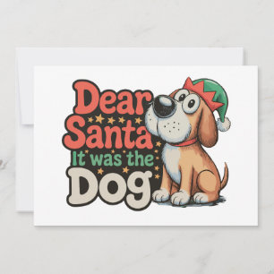 Convites Querido Papai Noel Foi O Cachorro Que Natal