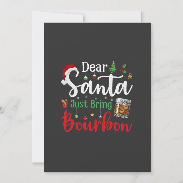 Convites Querido Papai Noel Traga Apenas o Natal de Bebida  (Frente)