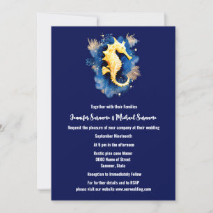 Convites Quic costeira praia oceânica 3D de cavalo de lar