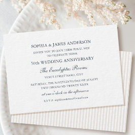 Convites Quic Formal Wedding Anniversário 50º Almoço Branco