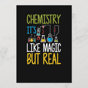 Convites Química É Como Magia Mas Real Engraçado