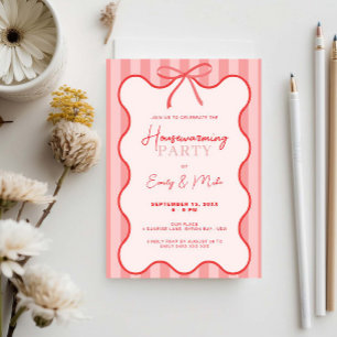 Convites Quimsical Retro Border Housearming Party