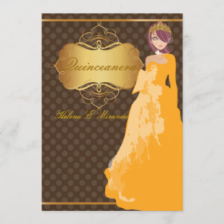 Convites Quince/Sweet 16/ princesa/bolinhas