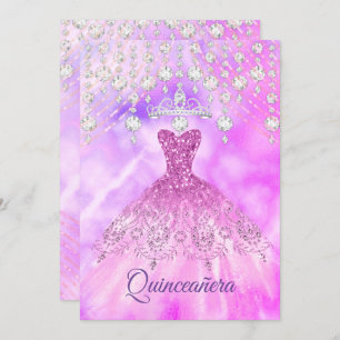 Convites Quinceanera, 15 de Festa de aniversário de vestime