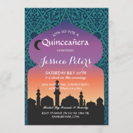 Convites Quinceanera Arabian Nights Invite