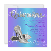 Quinceanera azul-roxa