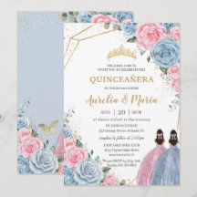 Quinceañera Bebê Rosas Florais Cor-de-rosa