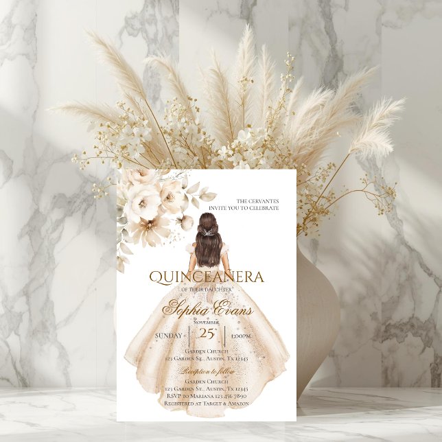 Convites Quinceanera Boho (Criador carregado)