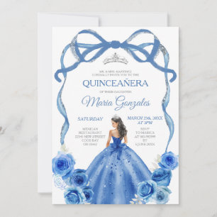 Convites Quinceañera da Princesa Arco Real Silver Crown