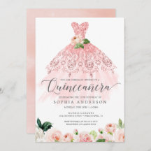 Quinceañera Elegante Vestido Floral 15 Birthday In