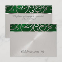 Quinceanera Esmeralda Verde Prata Filigrana Ondula