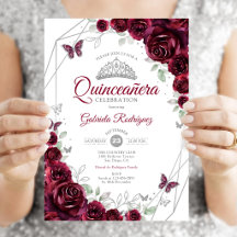 Quinceanera Floral Aguamarina em Aquarela