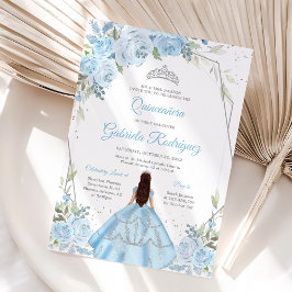 Convites Quinceanera Floral Invitation