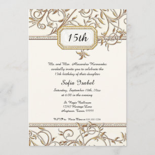 Convites Quinceañera Glam Velho Hollywood Mis Quince Años