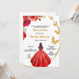 Convites Quinceañera invitación en español