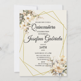 Convites Quinceañera Magnolias in bloom Invitation