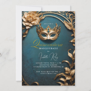 Convites Quinceañera mascarada
