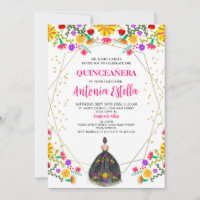 Quinceanera Mexicana Fiesta Black Princess