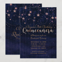 Quinceañera Noite Estrelada Roxo e Dourado Caprich