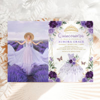 Quinceañera Princesa Vestida Flor Roxo Foto