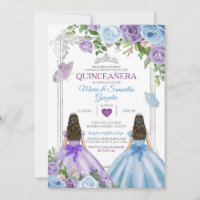Quinceañera, Púrpura Gêmea E Borboleta Azul