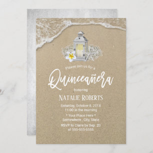 Convites Quinceanera Rustic Beach Starfish Vintage Lanterna