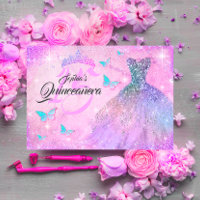 Quinceanera, Vestido de Teto Roxo Rosa