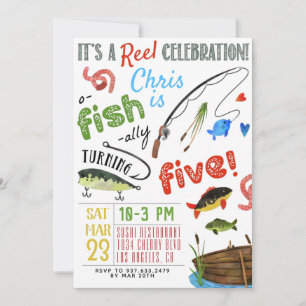 Convites Quinto Aniversário de Pesca