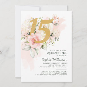 Convites Quinze Anos Floral Botânico Aniversário de 15 anos