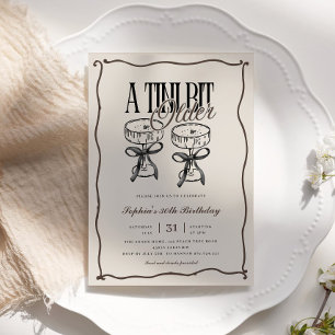 Convites Quirky Espresso Martini A Tini Bit Antigo Aniversá