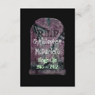 Convites "R.I.P Vida de Solteiro" - Festa de Despedida de S