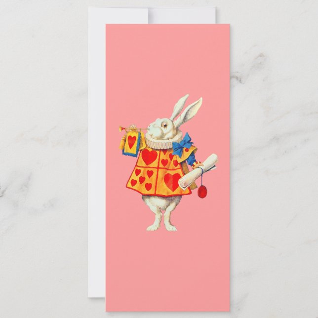 Convites Rabbit Alice Wonderland ~ Invocação Alteração de C (Frente)