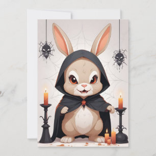 Convites Rabbit Halloween Magia Animal Engraçado Adorável