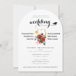 Convites Raça Moderna Derby 1 Foto Casamento Equestre